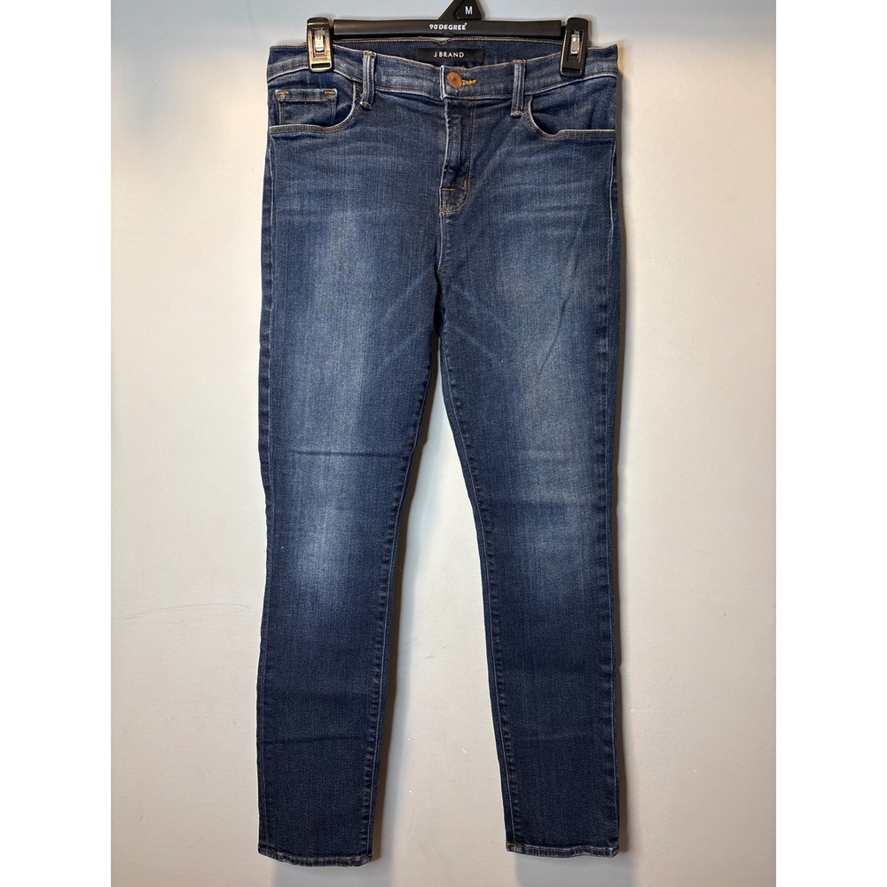J Brand Siren Skinny Leg Jeans Cropped Dark Wash Blue Denim Size 30 Slimming